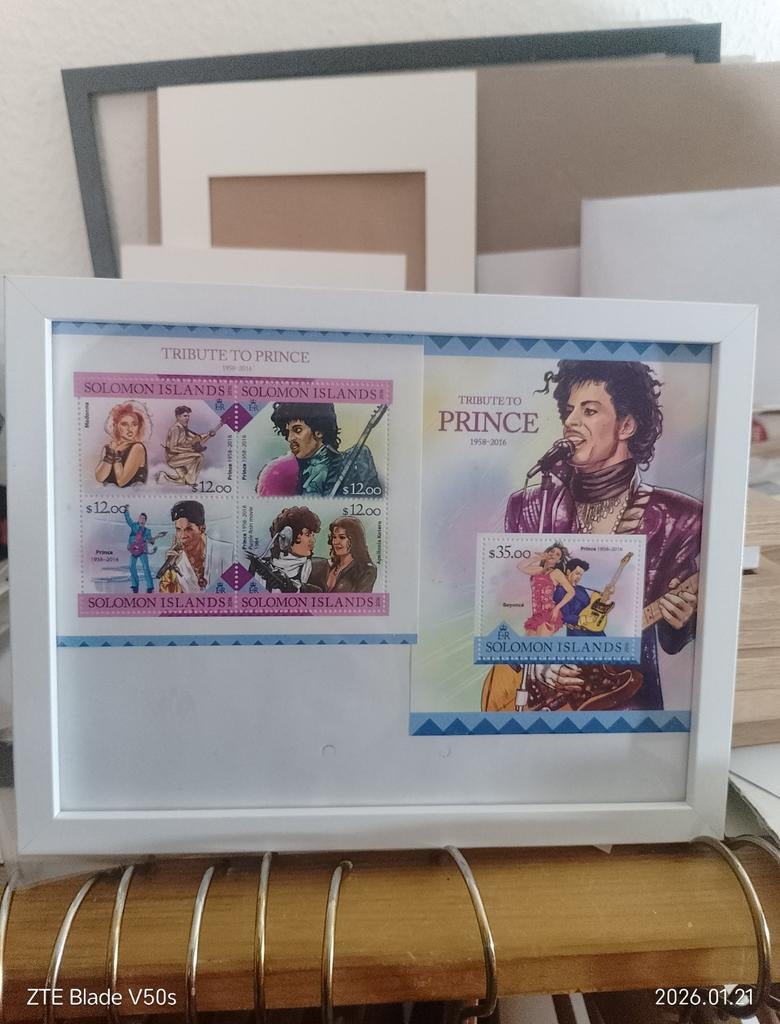 Prince Star Musik postzegels Madonna Beyoncé.., Verzenden