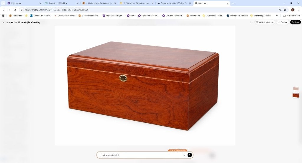 XIKAR MERK HUMIDOR "CHERRY" MET SLOT 120 SIGAREN      h64, Verzenden, Nieuw, Tabaksdoos of Verpakking