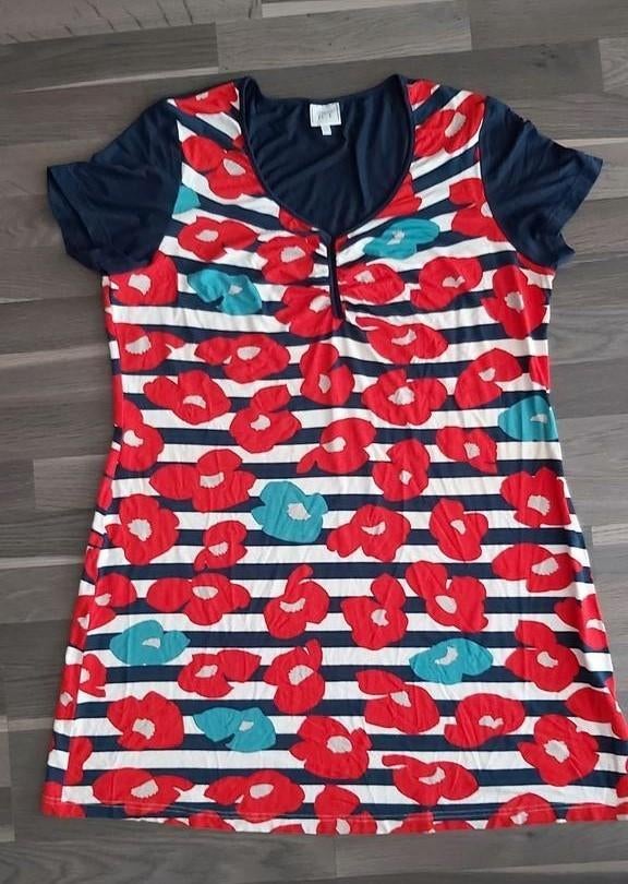 Green Ice, korte jurk xxl, strandjurk, zomerjurk, Kleding | Dames, Jurken, Blauw, Maat 42/44 (L), Ophalen of Verzenden, Zo goed als nieuw