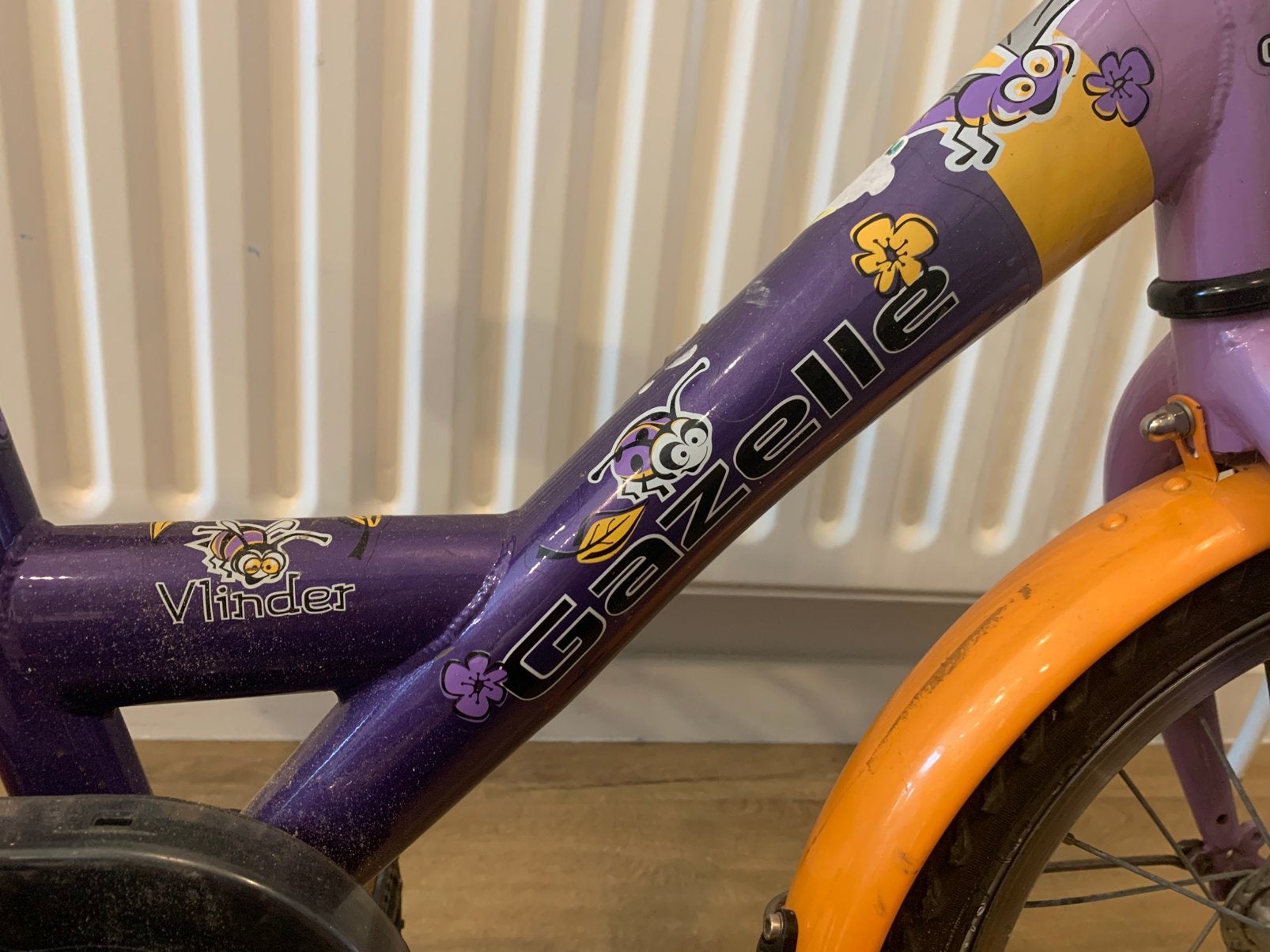 Gazelle kinderfiets, Fietsen en Brommers, Ophalen, Terugtraprem, Staal, 16 tot 20 inch