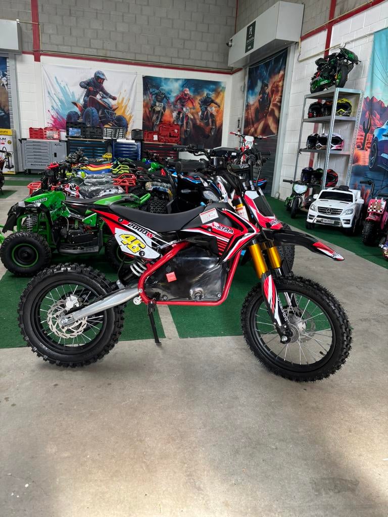 Nieuw Snelle 2000W 60V 75km/h Dirtbike Crossmotor Accu, Ophalen of Verzenden, Nieuw