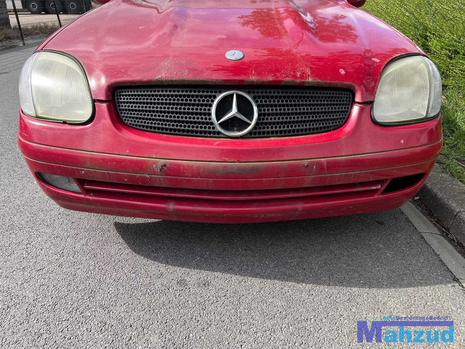 MERCEDES SLK R170 ROOD H582 Voorbumper 1996-2004, Gebruikt, Mercedes-Benz AG, Voor, Mercedes-Benz