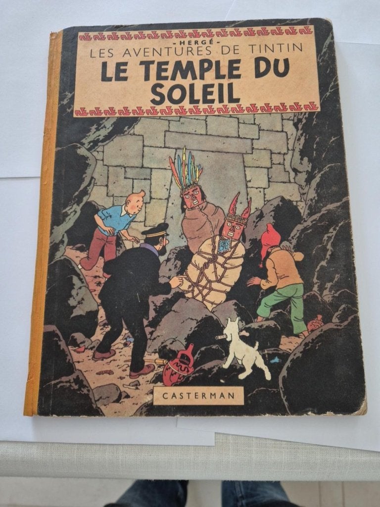 Kuifje Le Temple du Soleil, Boeken, Ophalen