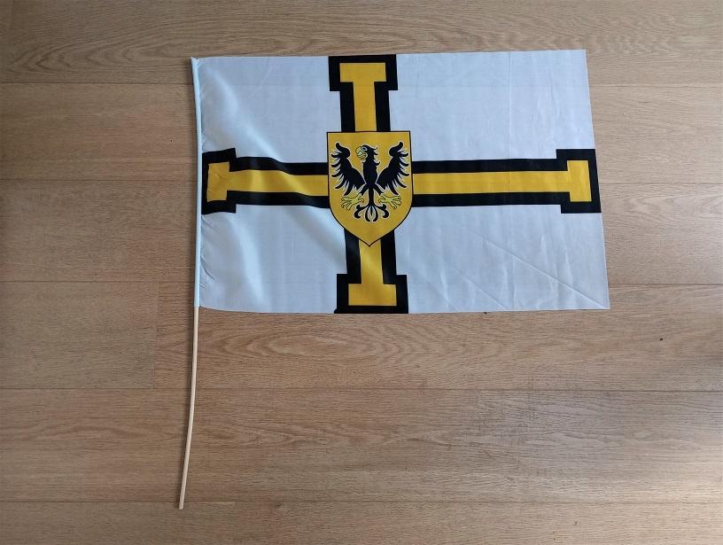 déguisement / accessoires de carnaval - Drapeau teutonique, Ophalen, Zo goed als nieuw