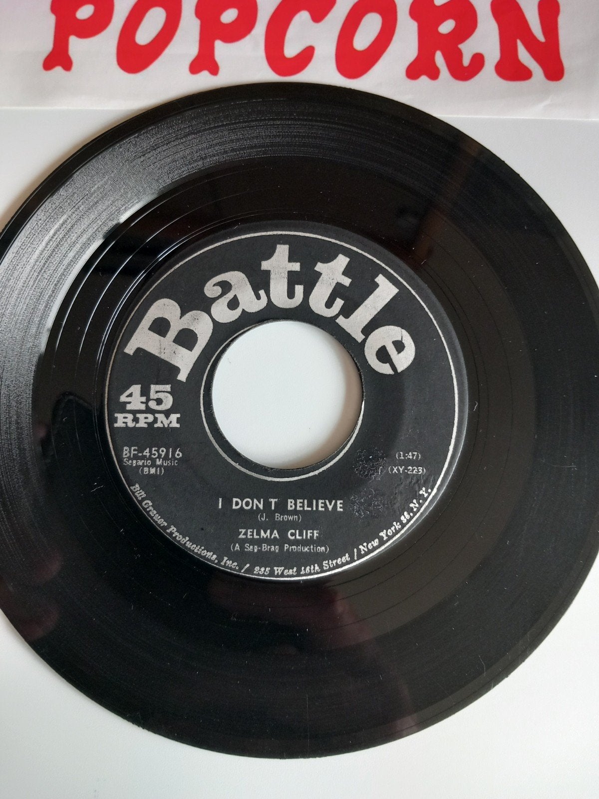 ZELMA CLIFF. I DON'T BELIEVE. USA 45T, Enlèvement ou Envoi
