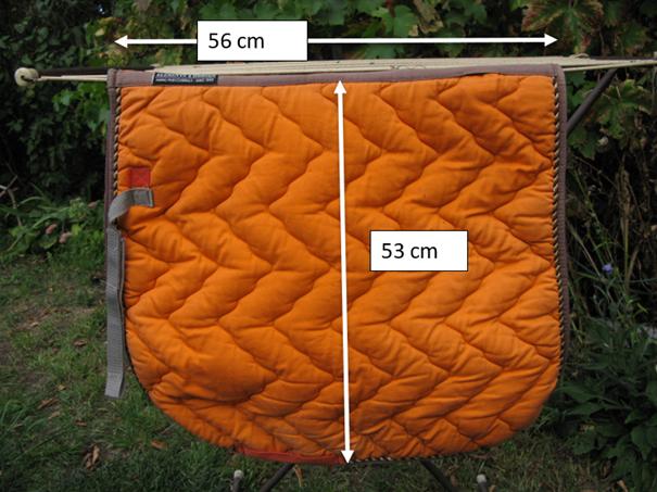 Tapis de selle cheval dressage orange, Oranje, Gebruikt, Katoen, Overige merken