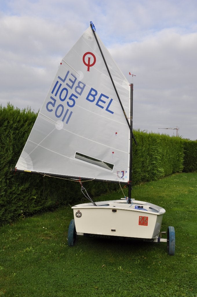 Wedstrijd optimist, Ophalen, Gebruikt, Polyester, Optimist