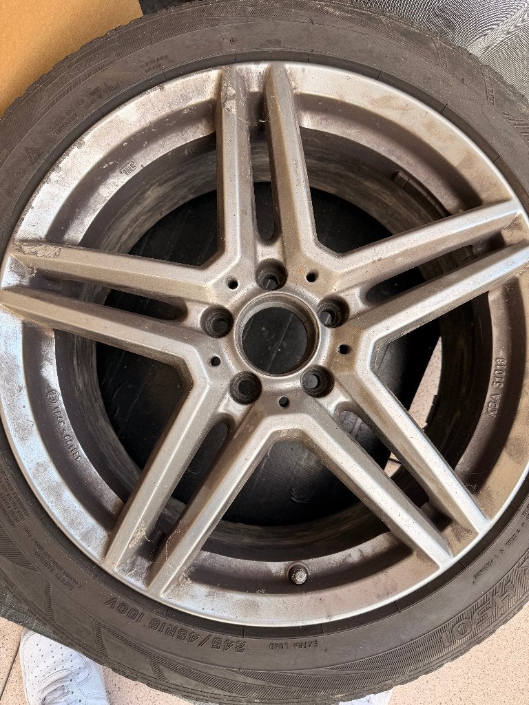 jantes pneus hiver mercedes, Autos : Pièces & Accessoires, Véhicule de tourisme, Enlèvement, Utilisé, Pneus hiver