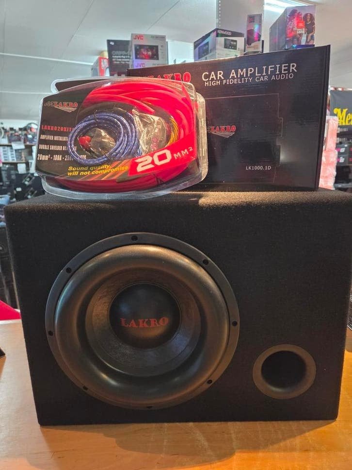 Lakro Subwoofer Pack: 12" Sub, Monoblock & Kist, Autos : Divers, Autoradios