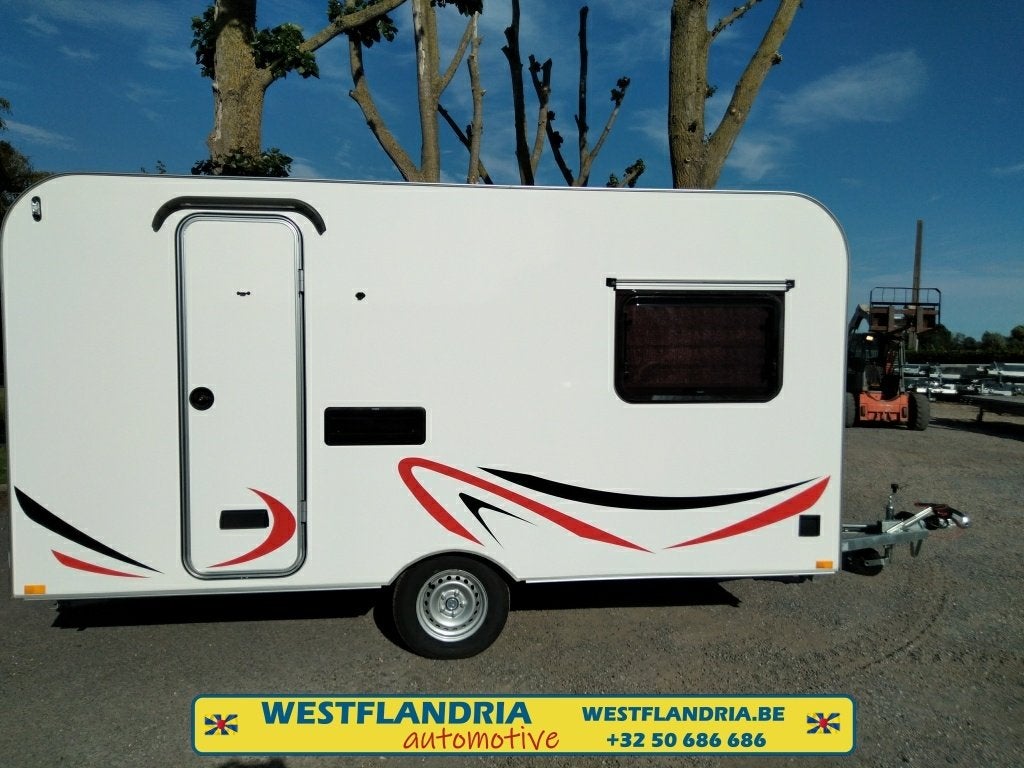 Caravane pour 4 personnes, modèle Demo, MTM 1000 kg, Caravanes & Camping, Caravanes, Entreprise, Lit transversal, Jusqu'à 4 m