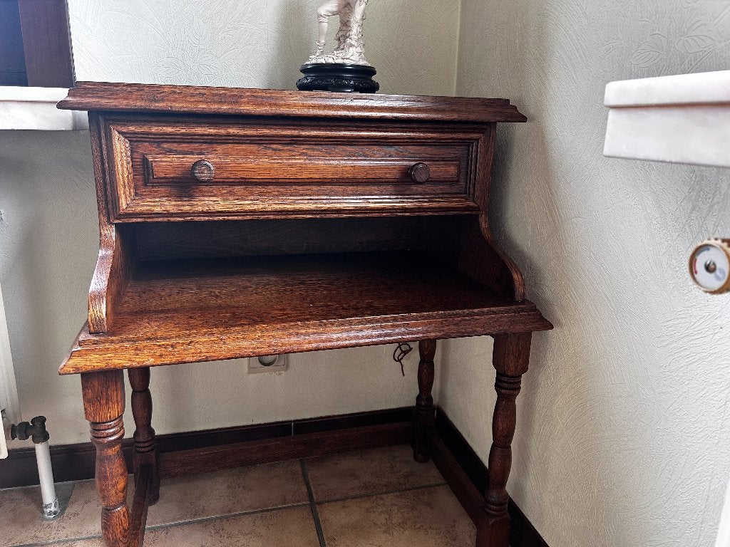 Kast, Ophalen, Eikenhout, 50 tot 100 cm, Zo goed als nieuw