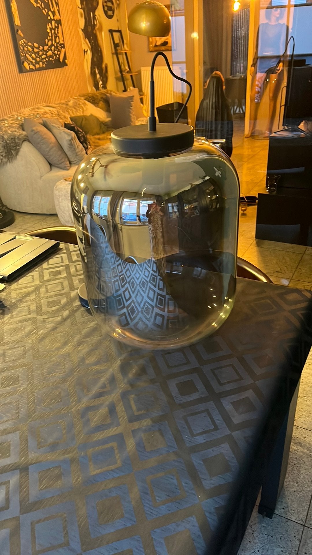 Disign hanglamp in glas, Ophalen, Nieuw, Glas, Modern