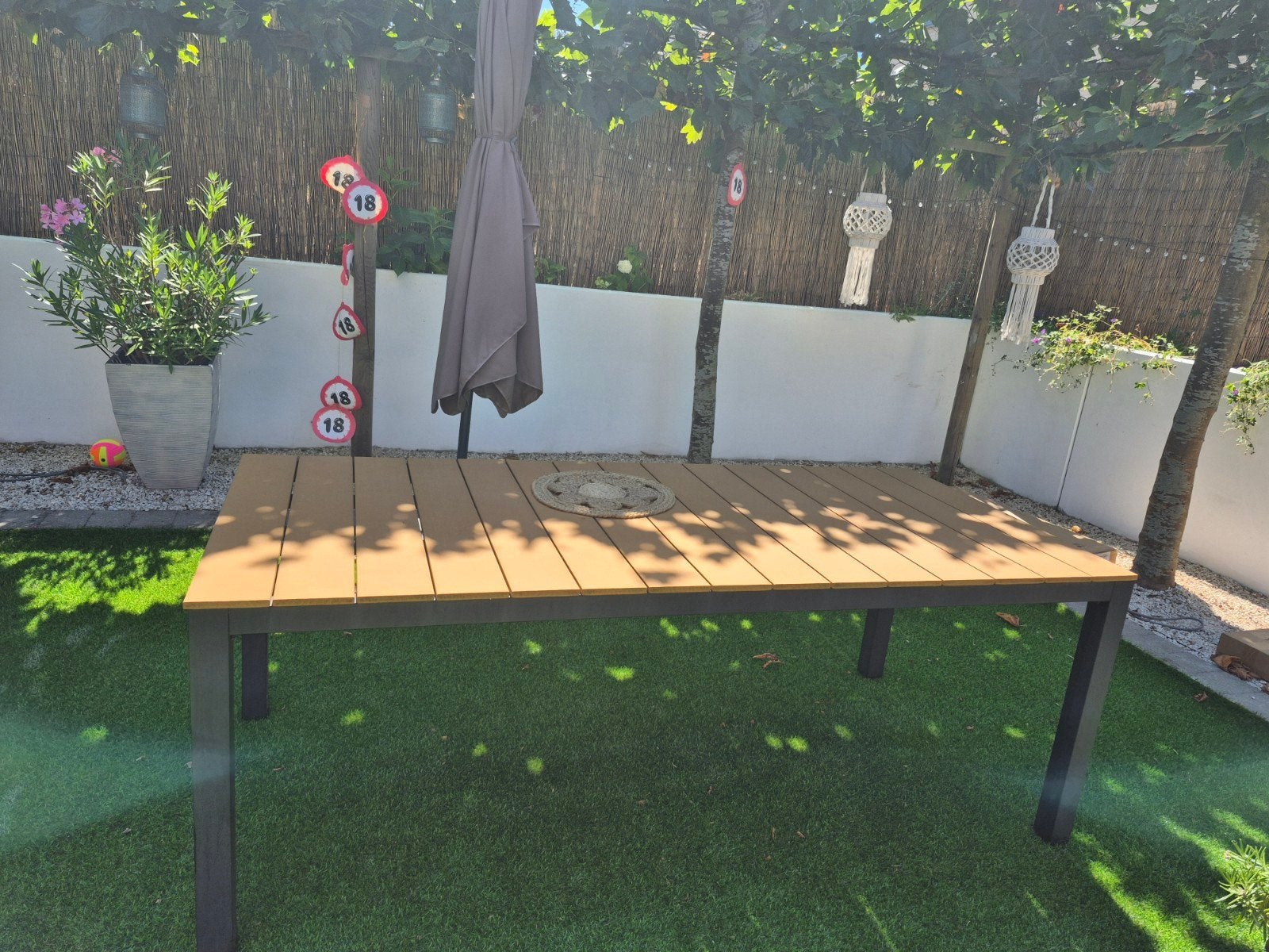 tuintafel, Tuin en Terras, Tuinbanken, Ophalen, Gebruikt, Aluminium
