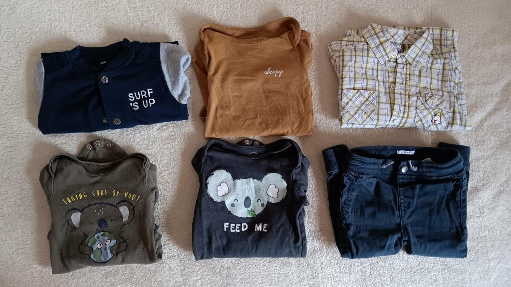 Kledij Maat 86 jongen  6 stuks  (Bumbahemd), Kinderen en Baby's, Babykleding | Maat 86, Ophalen, Gebruikt, Jongetje