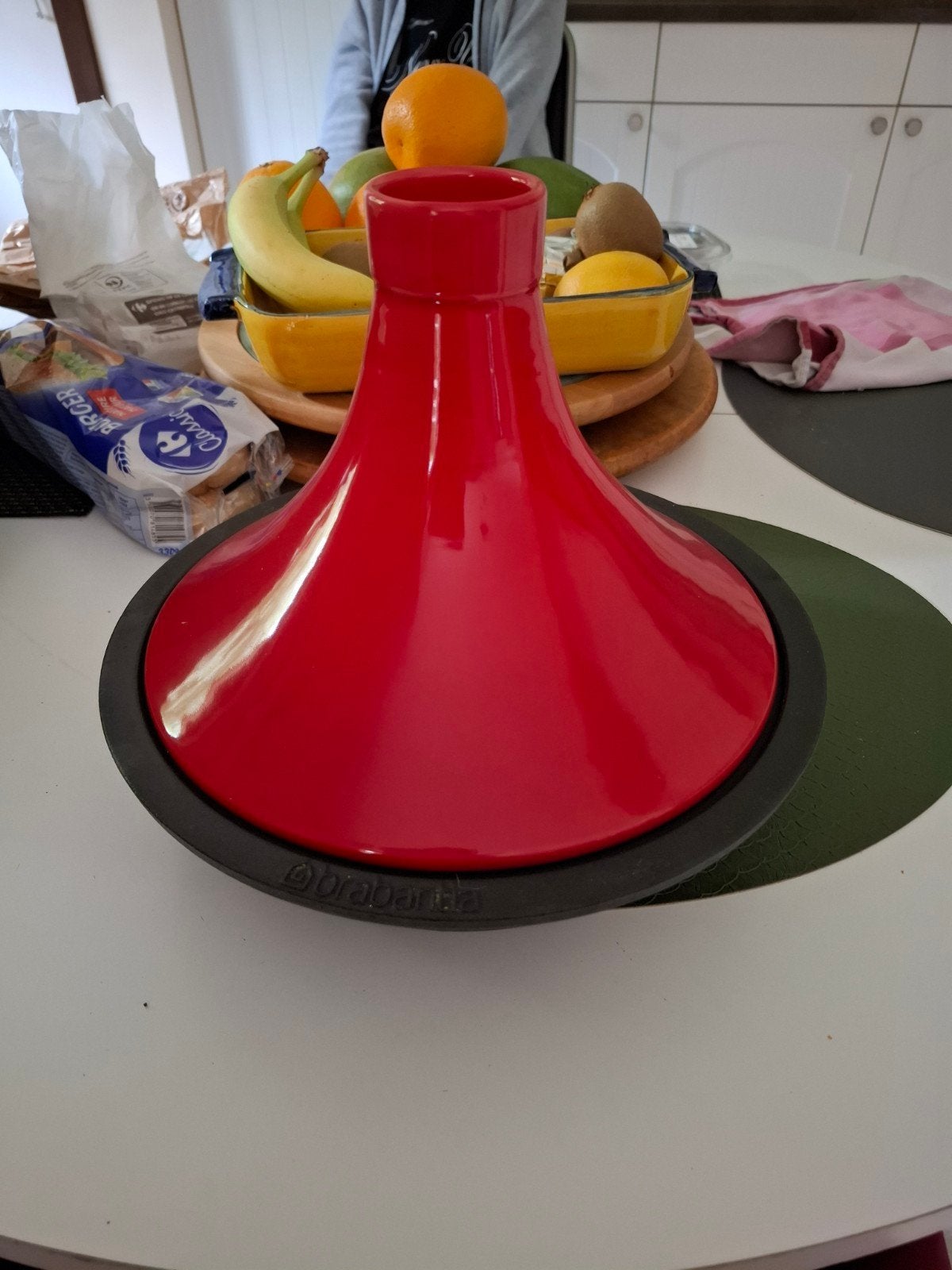 tajine Brabantia gietijzeren 25 cm diameter, Maison & Meubles, Cuisine | Casseroles & Poêles, Tajine, Comme neuf, Enlèvement, Autres marques