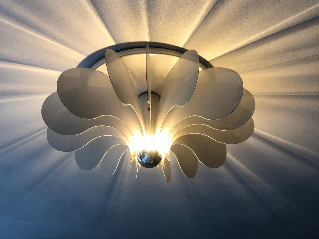 Raak Bolide plafondlamp. Jaren '60, Enlèvement, Utilisé, Métal