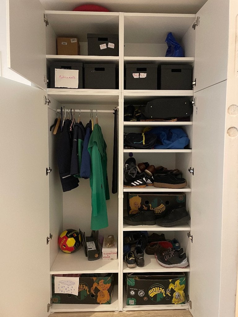 IKEA PLATSA garderobe, Maison & Meubles, Armoires | Penderies & Garde-robes, Comme neuf, 150 à 200 cm, 100 à 150 cm, 50 à 75 cm