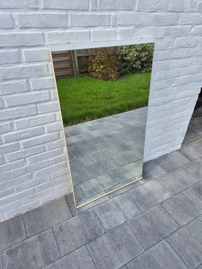 Rechthoekige spiegel, Huis en Inrichting, Ophalen, 100 tot 150 cm, Zo goed als nieuw, Rechthoekig