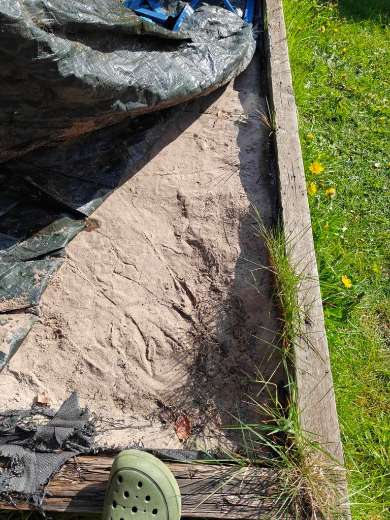 Speelzand zandbak, Ophalen, Gebruikt