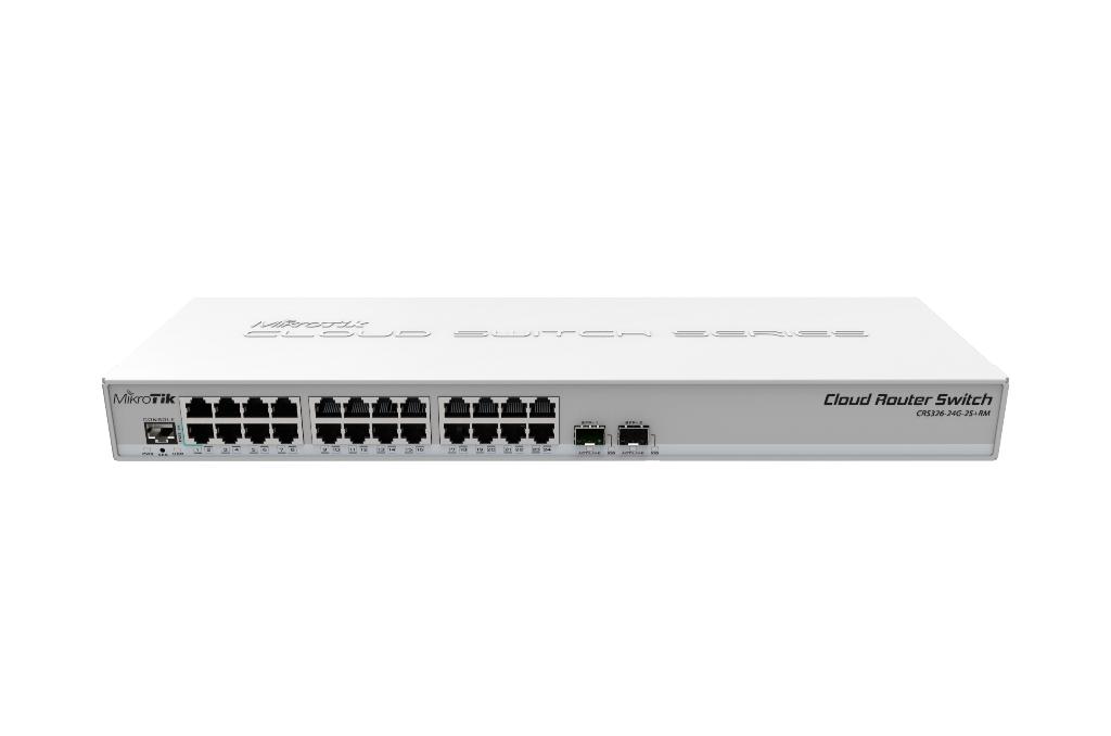 MikroTik CRS326-24G-2S+RM 24-port Gigabit + 2 x SFP+, Computers en Software, Netwerk switches, Ophalen of Verzenden, Zo goed als nieuw