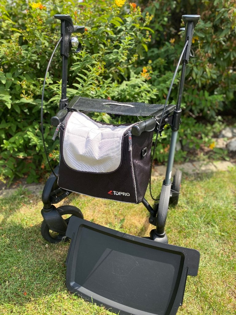 ToproTroja rollator lichtgrwicht met dienblad, Ophalen, Lichtgewicht, Gebruikt