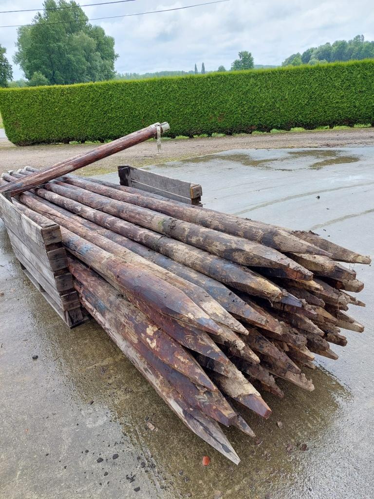 houten palen, Ophalen, Gebruikt, Palen