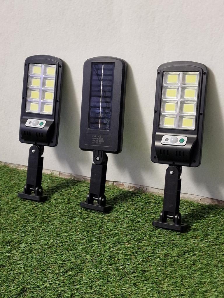Lampes solaires avec batteries et détecteur. 33cm, LED