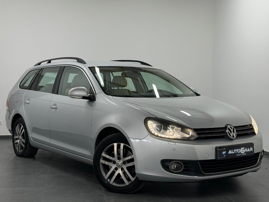 Volkswagen Golf SW 2.0 TDi  DSG - 1erMain - Airco - LED, Cuir, Achat, 139 g/km, Beige