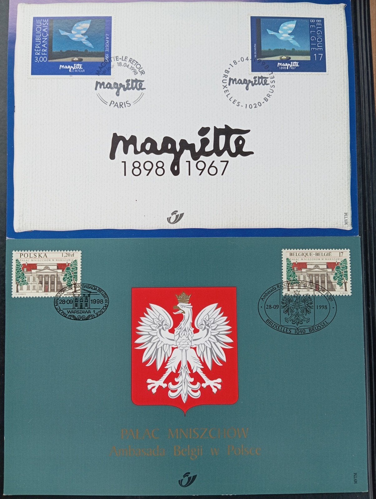10 cartes ' souvenir '. Bel ensemble. émission Poste Belgiqu, Enlèvement ou Envoi