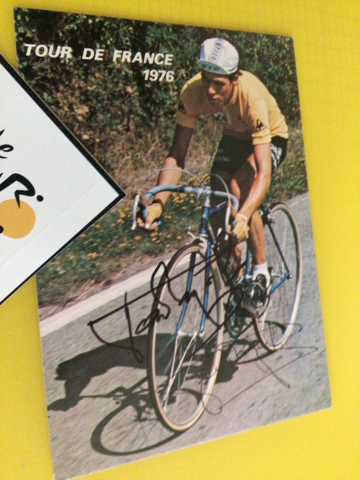 Wielerkaart tour de france. Lucien van impe signe, Verzenden