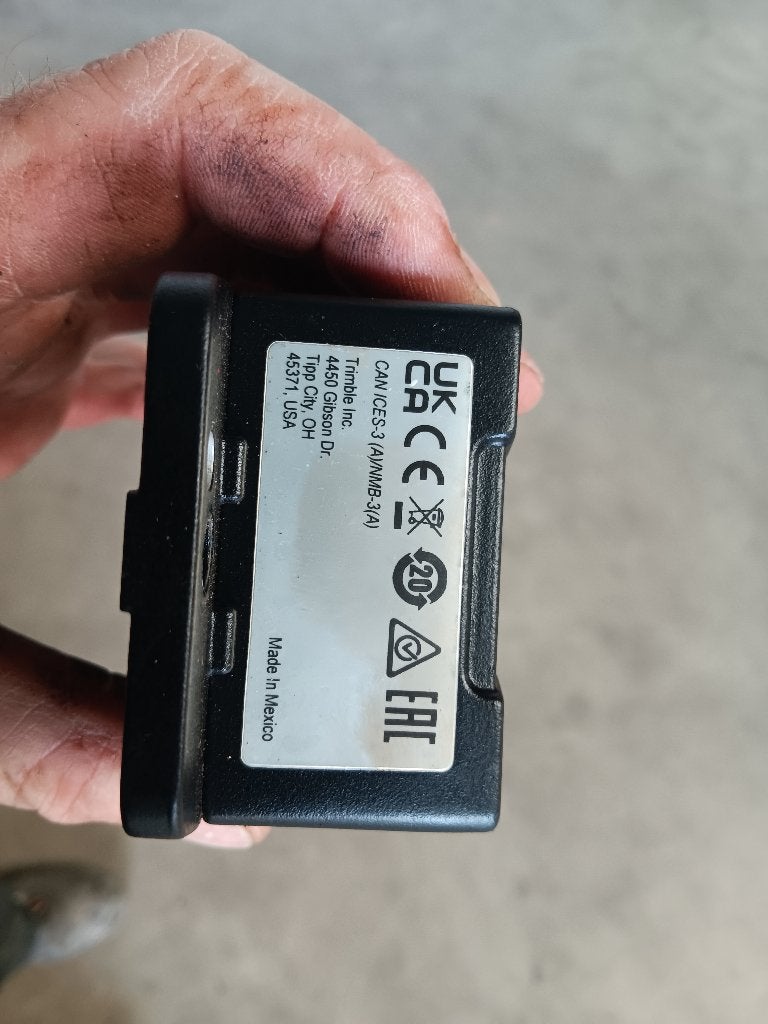 Trimble kantelsensor, Ophalen, Graafmachine