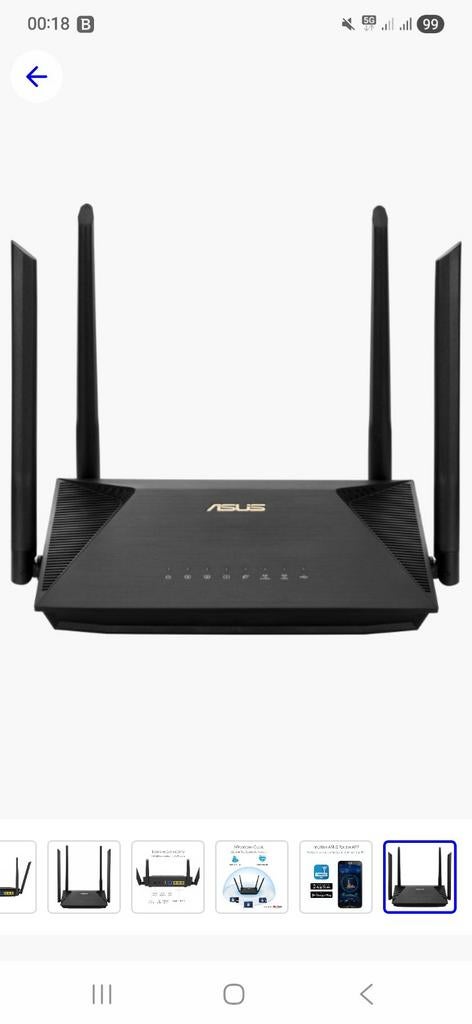 ASUS RT AX53U WIFI 6 ROUTER, Computers en Software, Ophalen of Verzenden
