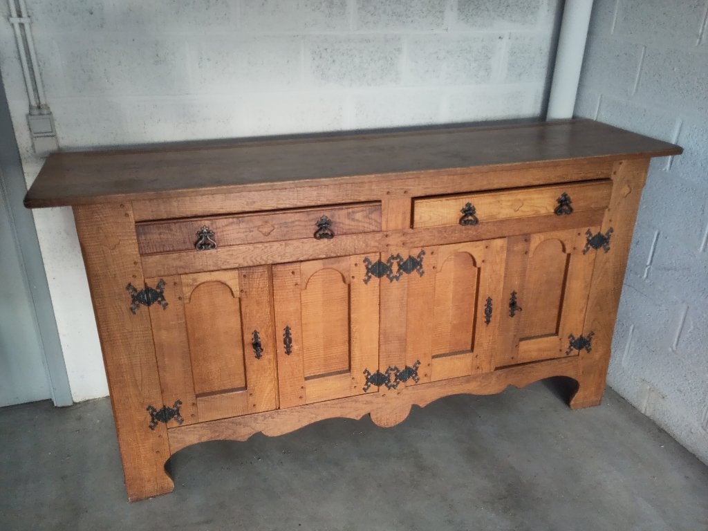 buffet chêne massif, Avec tiroir(s), 150 à 200 cm, Enlèvement, Utilisé