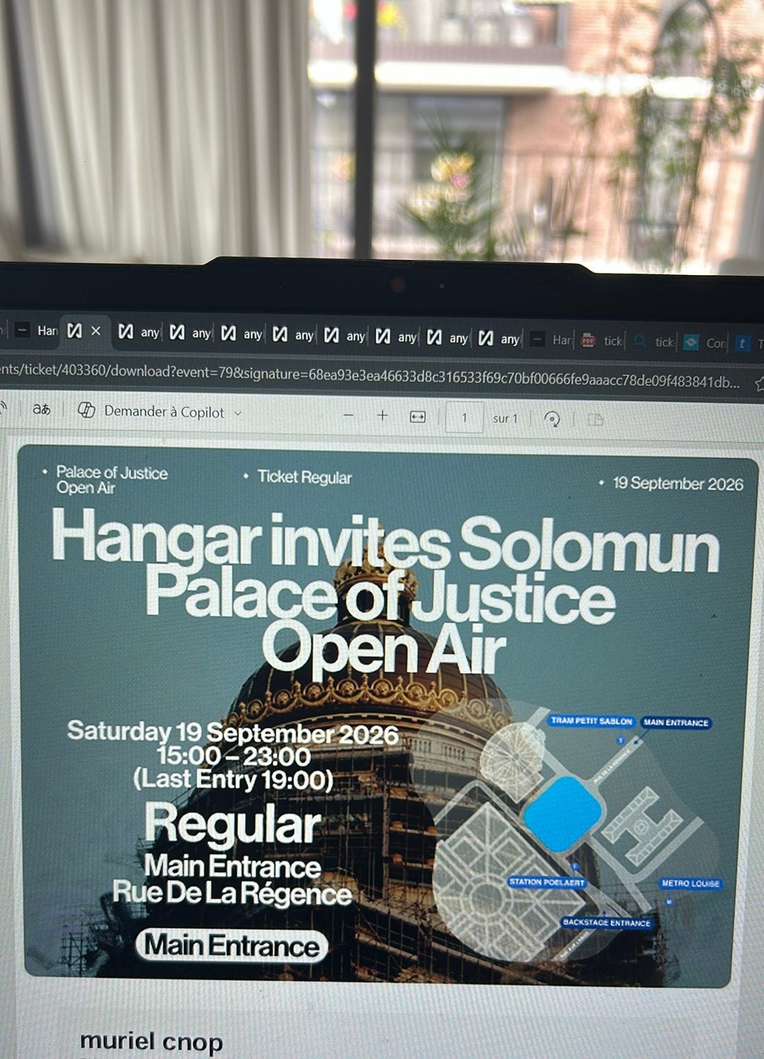 4 places Solomun Bruxelles 19/9/26, Tickets & Billets