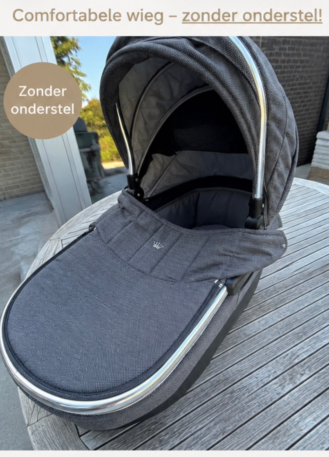 First Blu Edition reiswieg – grijs – zonder onderstel, Kinderen en Baby's, Ophalen, Zo goed als nieuw, Combiwagen, Overige merken