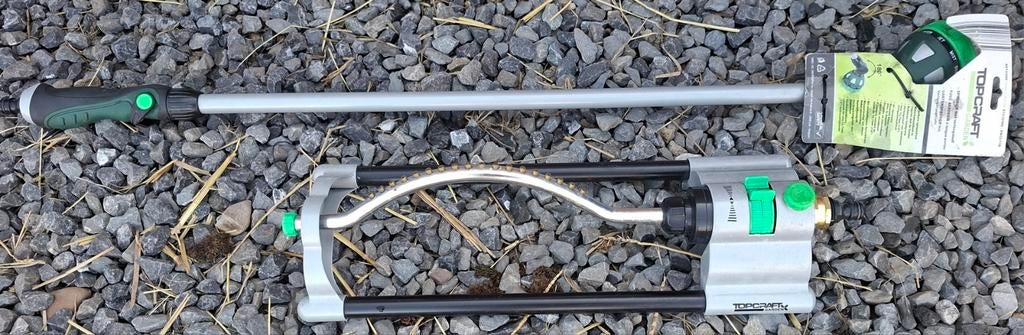 Zwenksproeier+sproeier met verlengstaaf Topcraft, Tuin en Terras, Ophalen of Verzenden, Zo goed als nieuw, Zwenksproeier