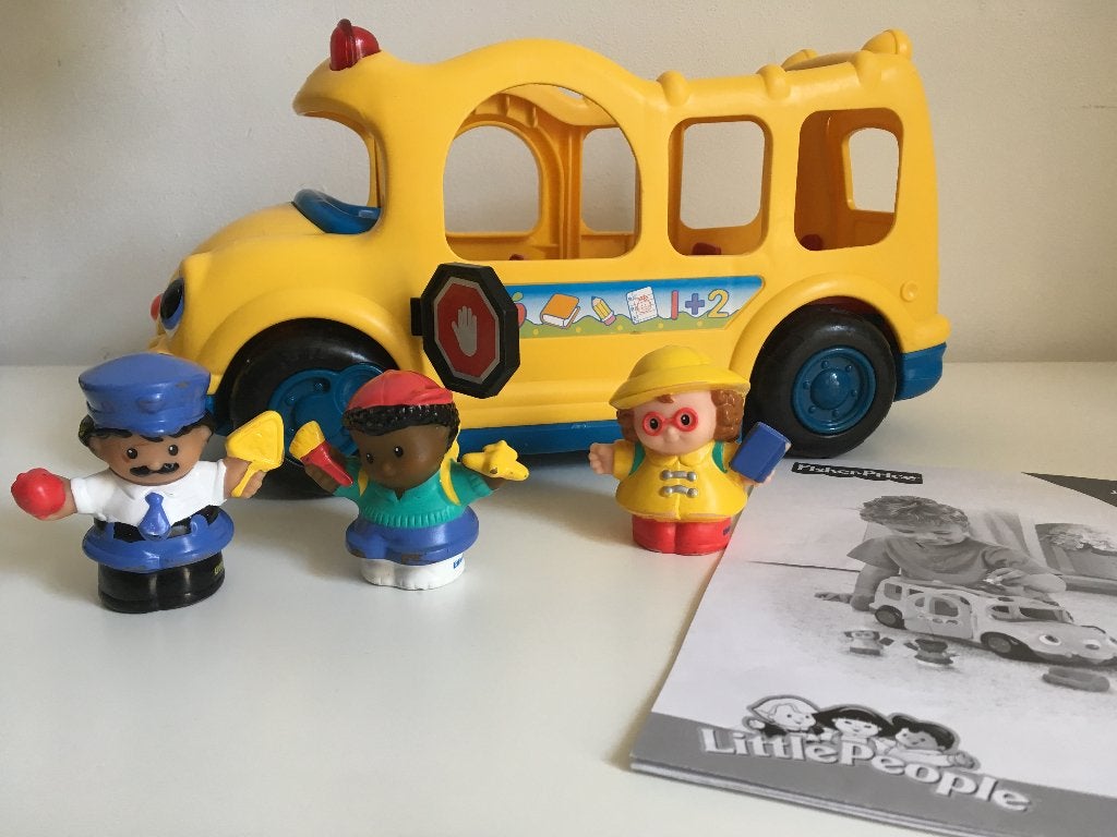 Fisher Price Little People - Bus scolaire, Ophalen, Gebruikt, Auto of Voertuig, Met licht