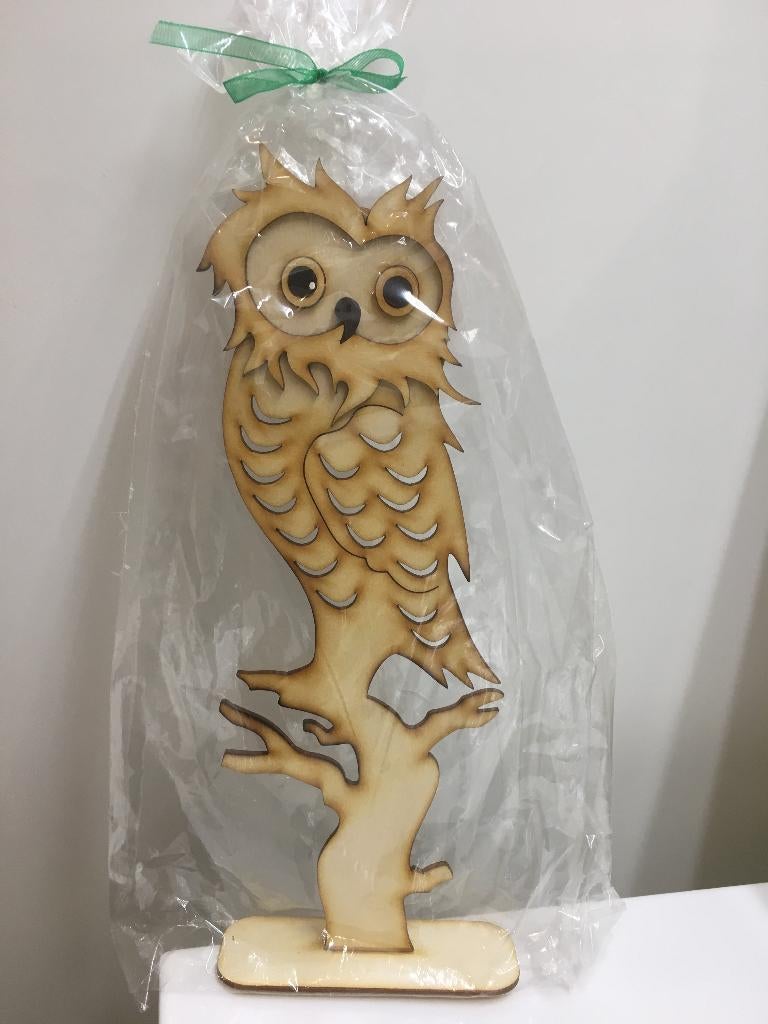 houten uitgesneden uil, Ophalen of Verzenden