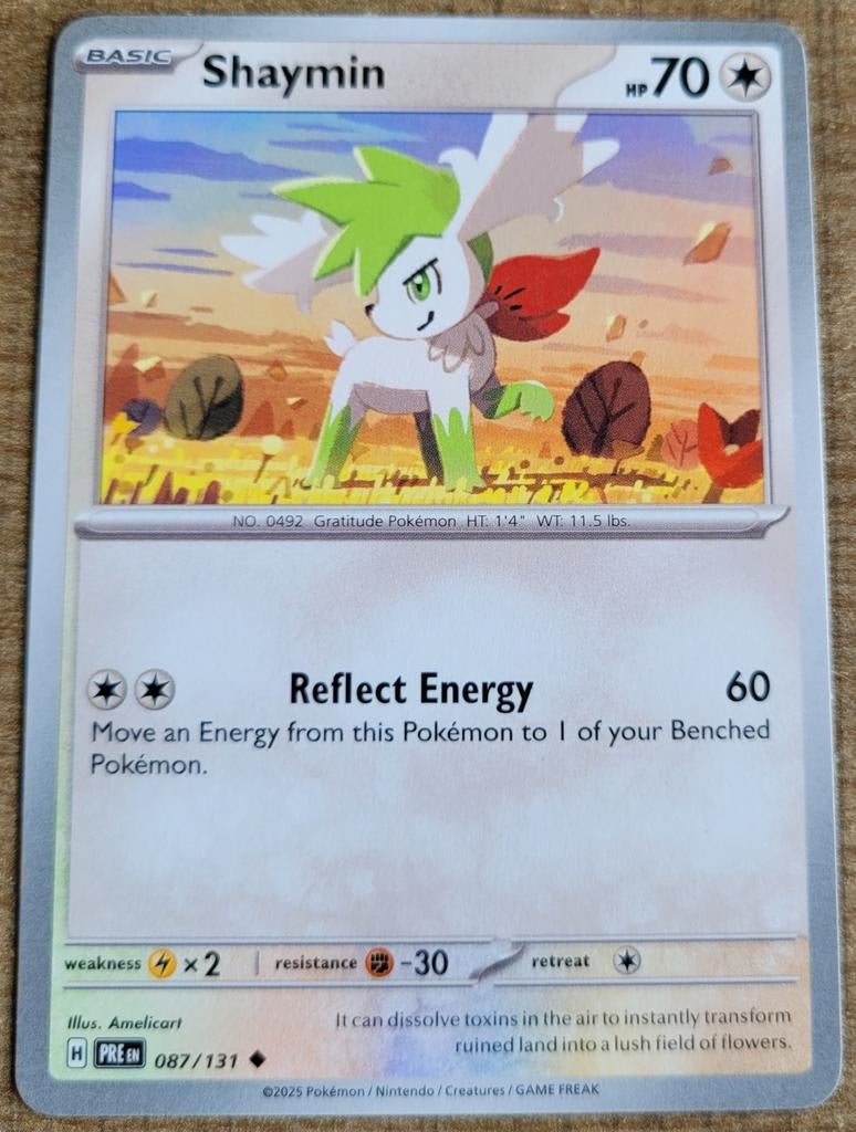 Shaymin (087/131), Ophalen of Verzenden, Zo goed als nieuw, Losse kaart
