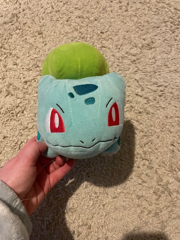 Knuffel Bulbasaur, Pokémon, Ophalen of Verzenden, Gebruikt