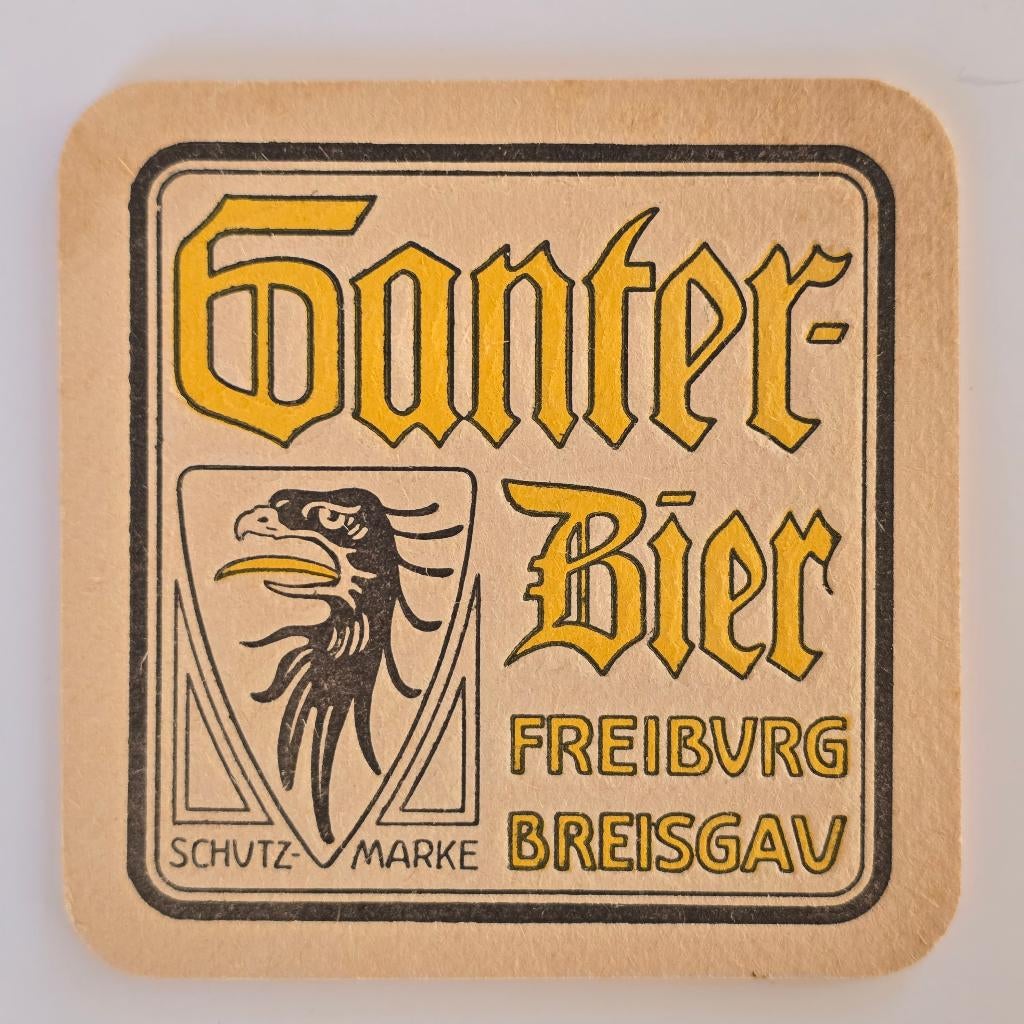 Ganter bier sous-bock bierviltje bierdeckel coaster, Envoi, Utilisé, Sous-bock