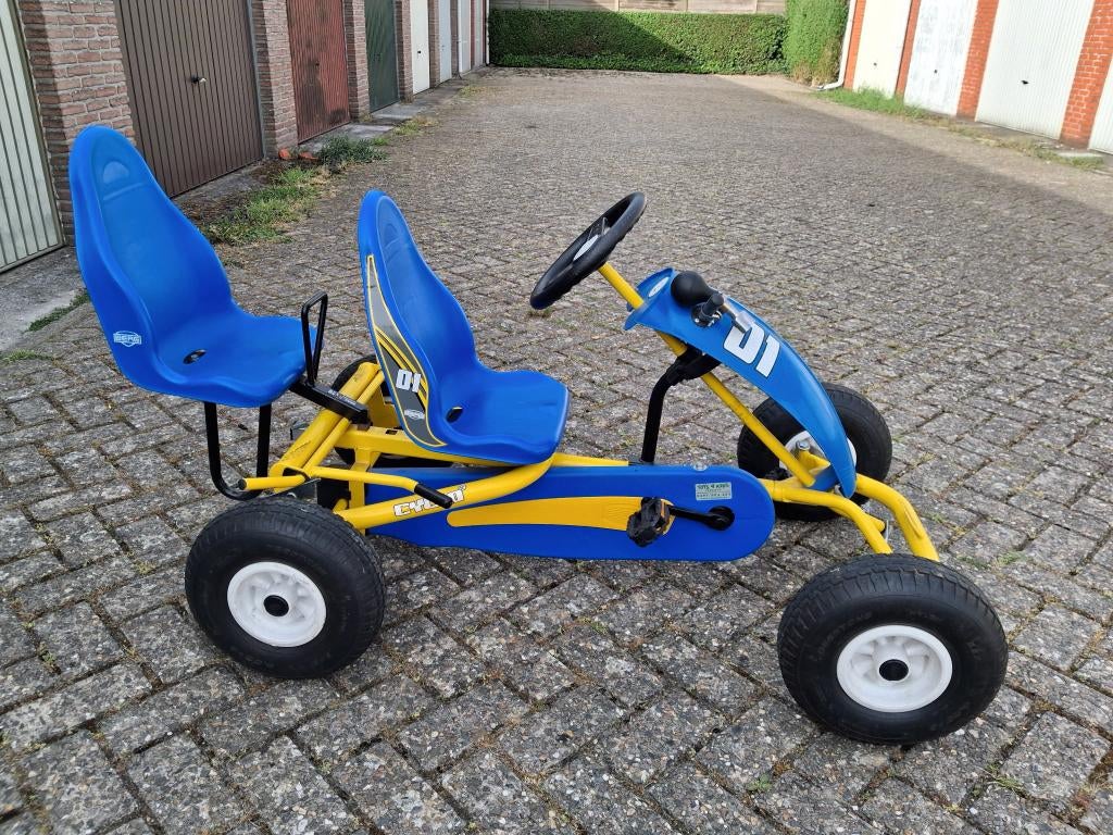 Go-Cart BERG Cyclo Blauw met Lux Duostoel, Kinderen en Baby's, Ophalen, Gebruikt, Berg, Vrijloopautomaat