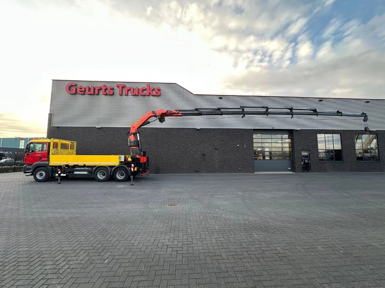 MAN TGS 26.480 6X4 MET PALFINGER PK 42002-SH G KRAAN / KRAN, Autos, Rouge, Achat, Euro 6, 480 ch