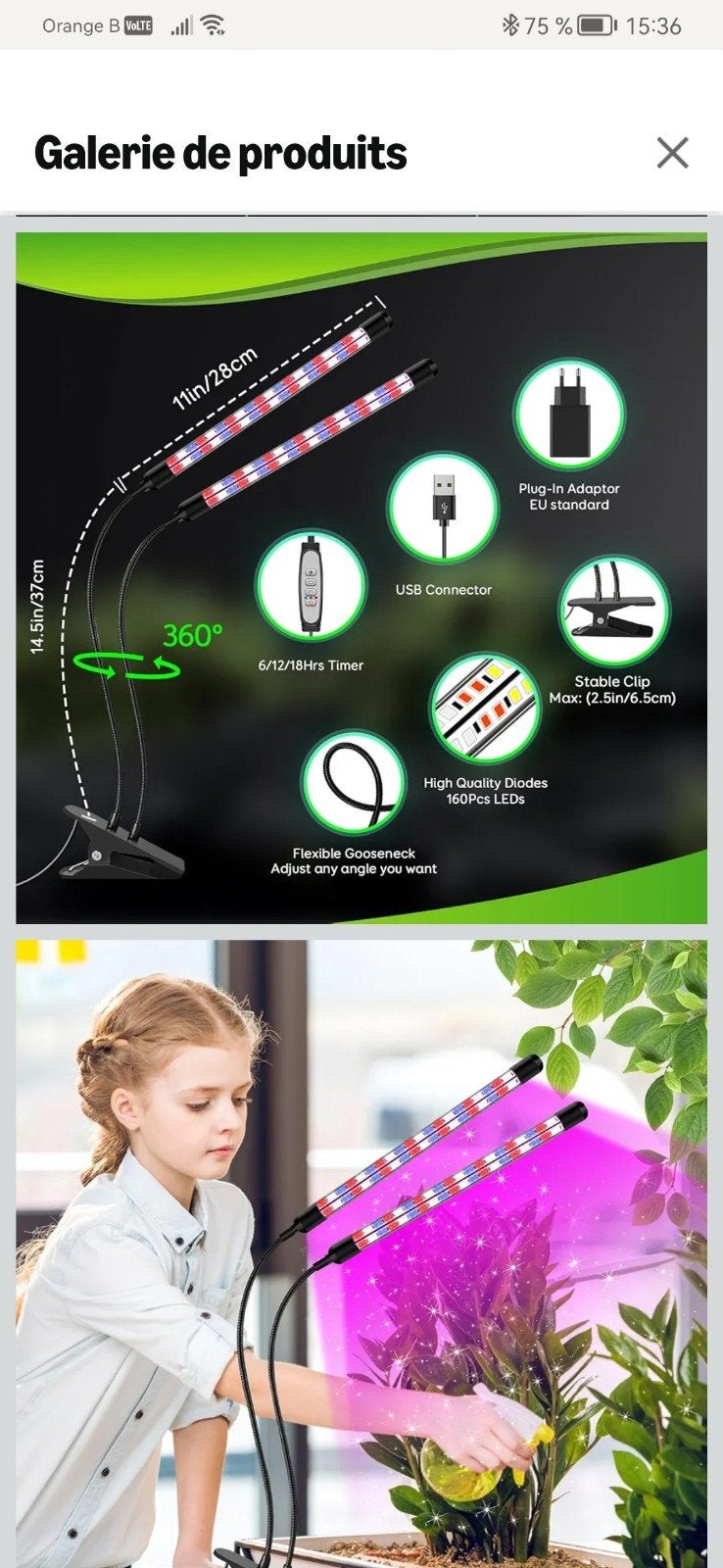 lampes led orticole, Maison & Meubles, Lampes | Autre, Autres marques, Autres styles, Comme neuf, Métal