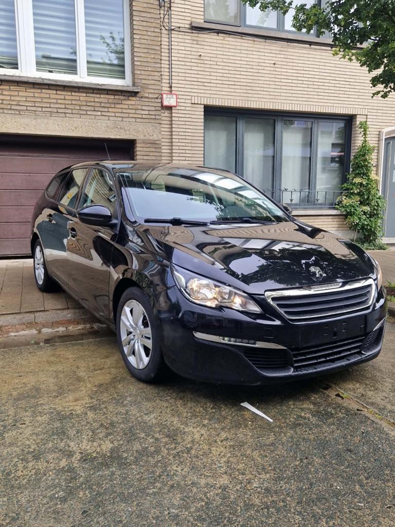 Peugeot 308 break 1.6 diesel euro6b blanco gekeurd voor vkk, Autos, Achat, Euro 6, Boîte manuelle, Noir