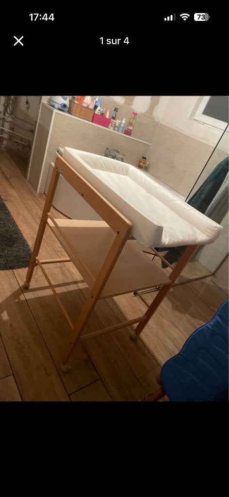 Table à langer et matelas, Enlèvement, Comme neuf