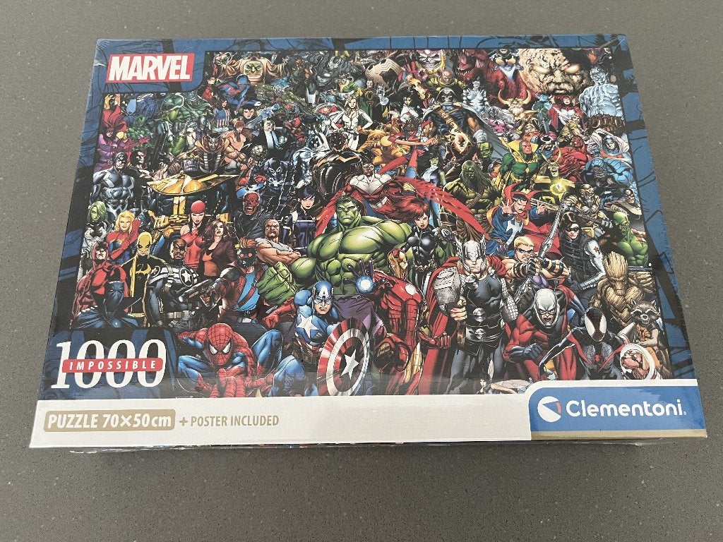 Marvel superhero puzzel (Spiderman, Thor, Iron Man, etc.), Hobby en Vrije tijd, Ophalen, 500 t/m 1500 stukjes, Nieuw, Legpuzzel