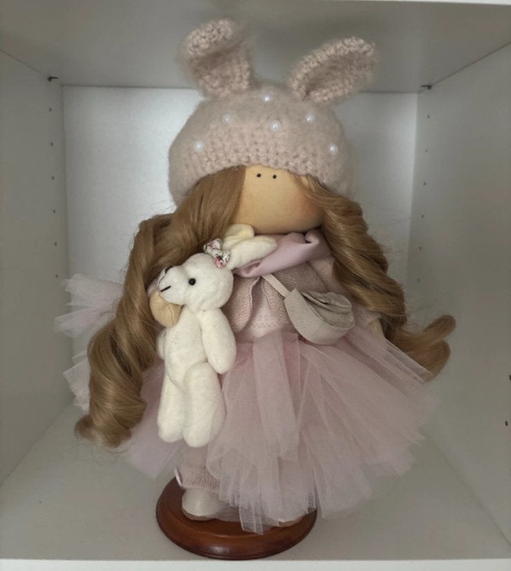 Mooi schattig volledig handgemaakt popje, Collections, Enlèvement ou Envoi, Comme neuf