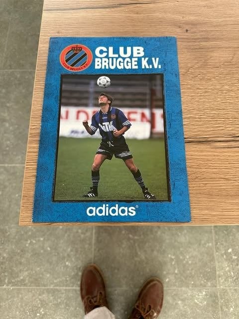 folder blaaje Club Brugge adidas lorenzo Staelens achterkant, Overige typen, Nieuw, Ophalen of Verzenden, Adidas
