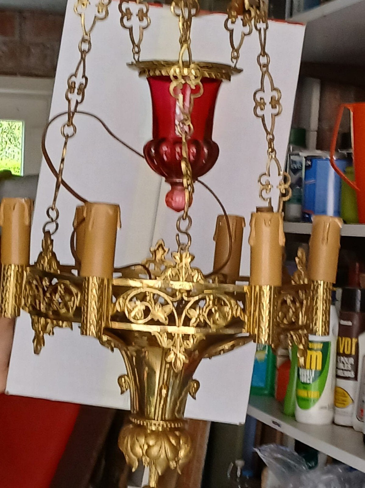 Antieke godslamp oeuvre sainte Chantal, Enlèvement